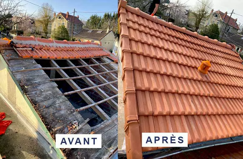 Chantier de couverture