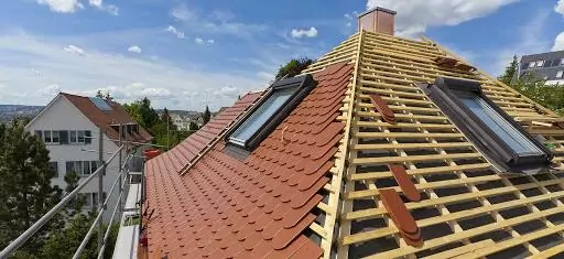 Chantier de couverture à Paris